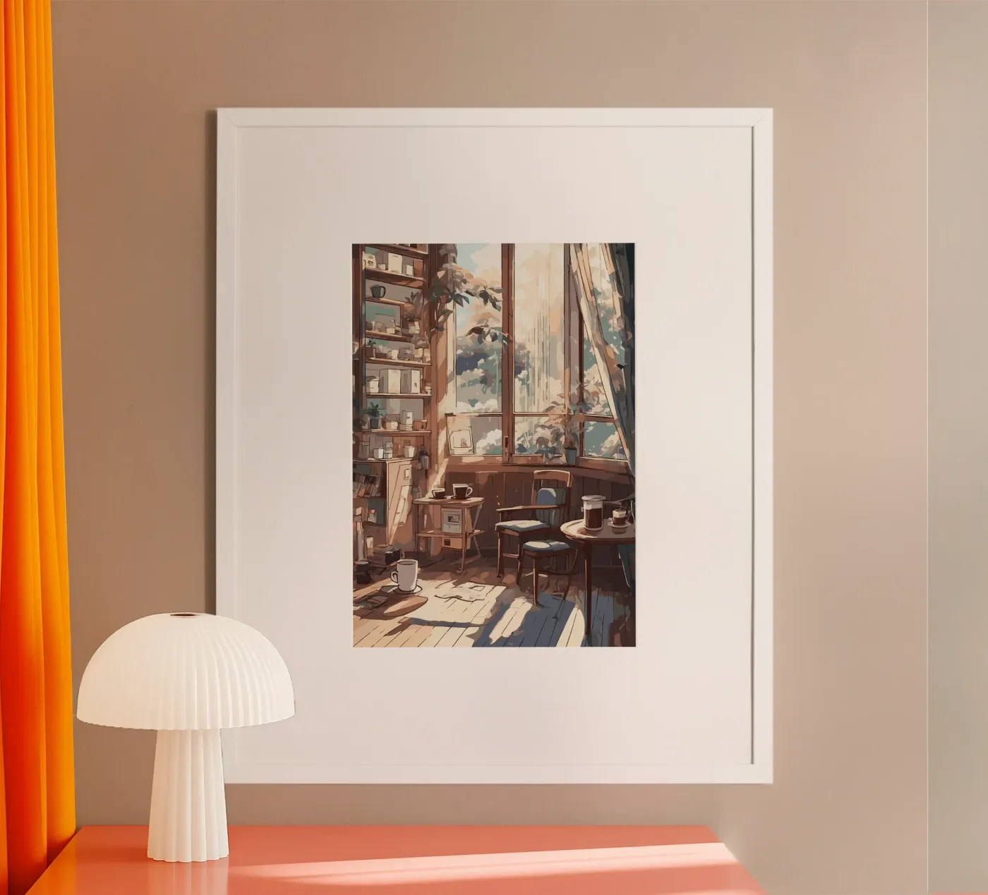 Kaffeetassen Poster von Kevin Walters