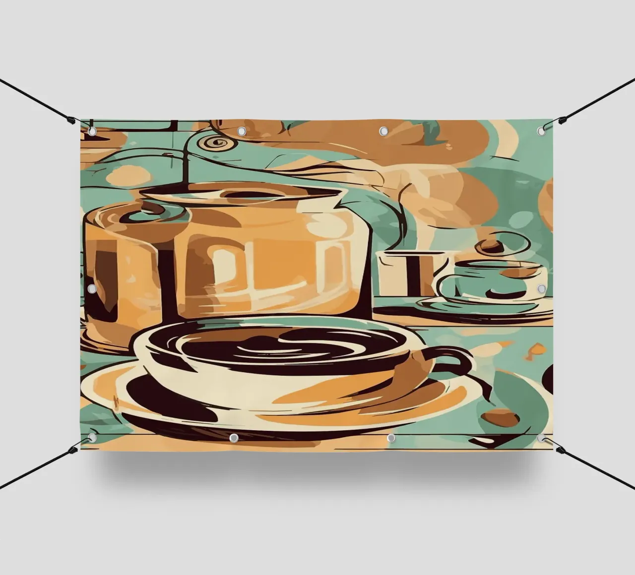 tazza da caffè telo in pvc da Kevin Walters