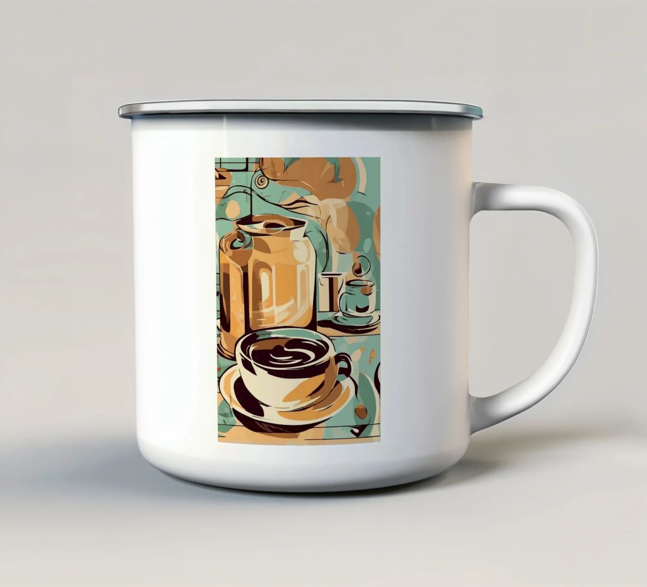 tazza da caffè tazza in smalto da Kevin Walters