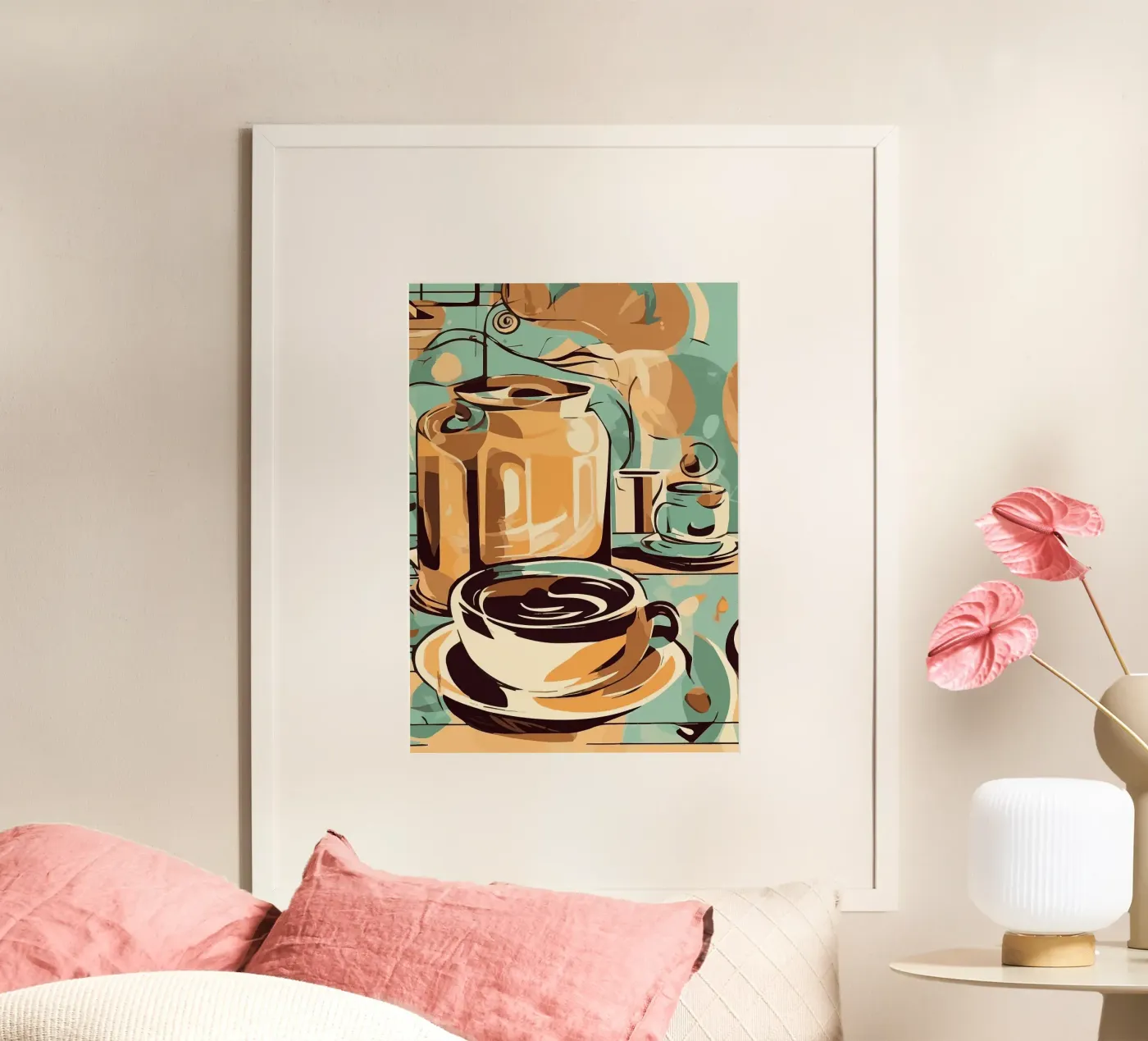 coffee cup poster by Kevin Walters