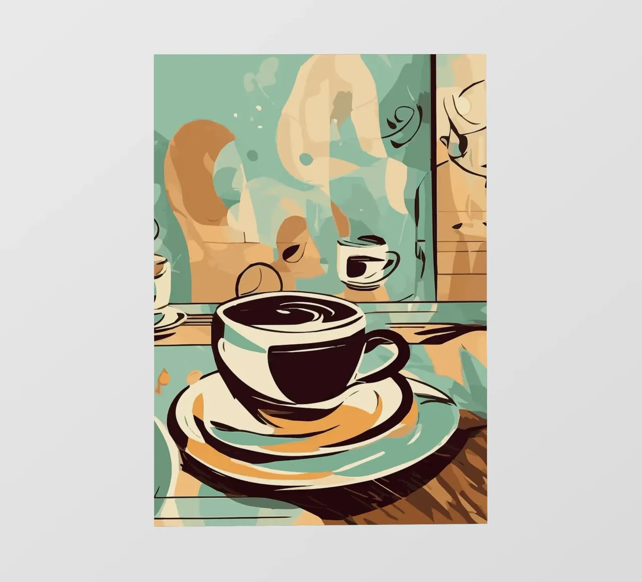 tazza da caffè telo in pvc da Kevin Walters