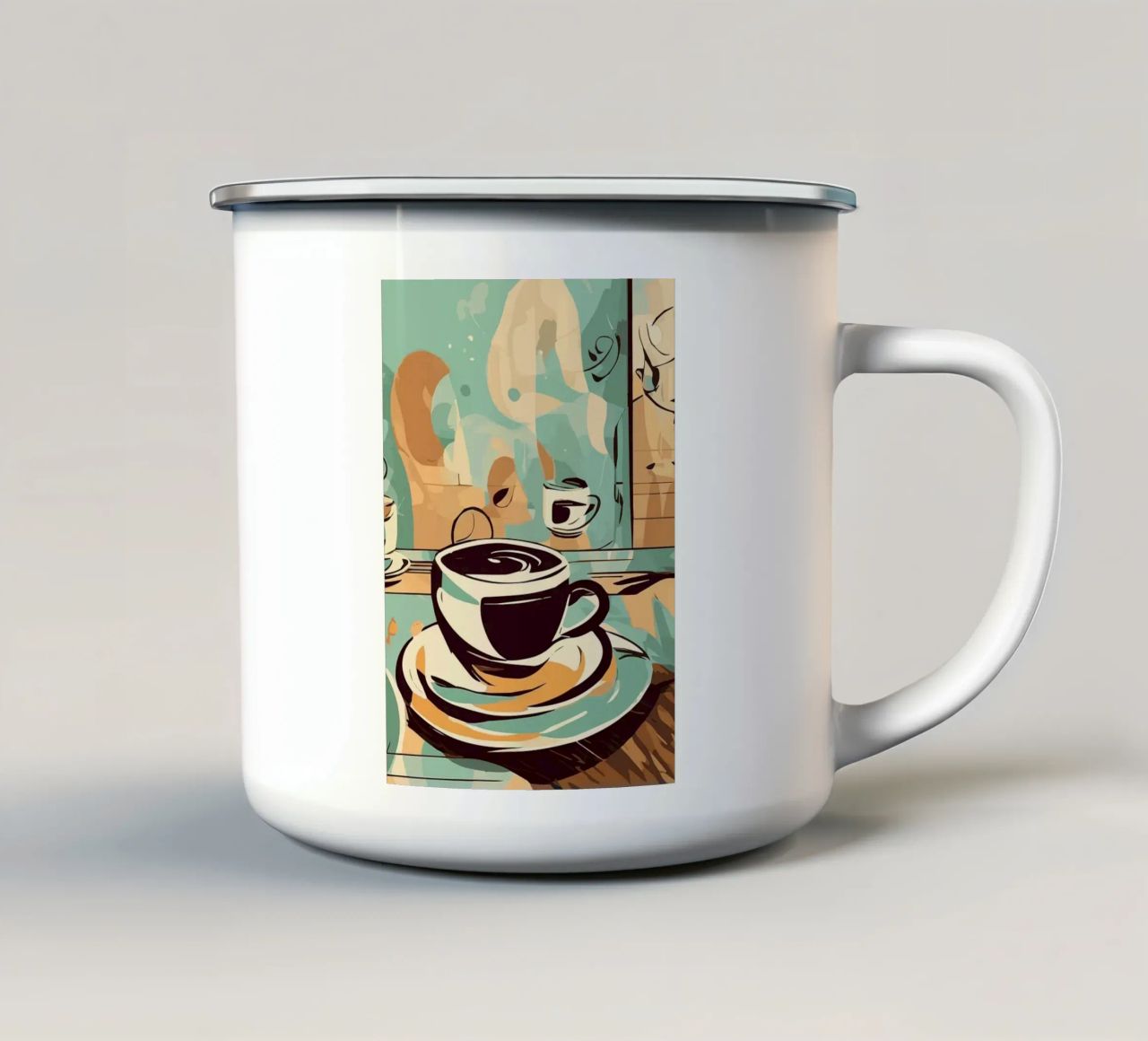 tazza da caffè tazza in smalto da Kevin Walters