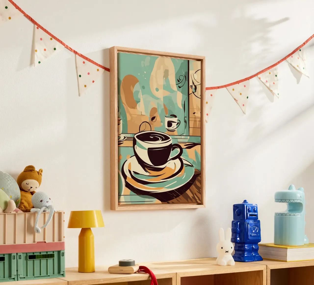koffiekopje canvas met Baklijst van Kevin Walters