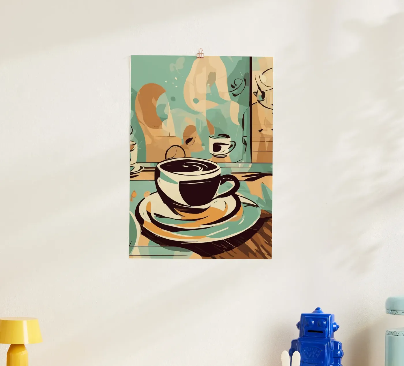 Kaffeetasse Poster von Kevin Walters