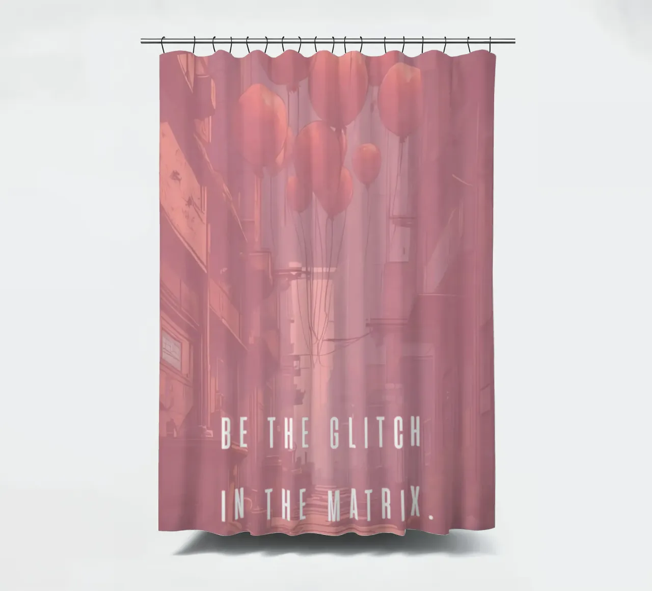 BE THE GLITCH IN THE MATRIX tenda da doccia da Einfach Uebel