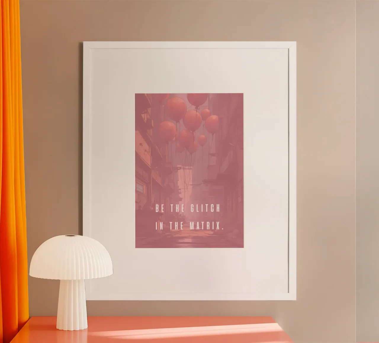 BE THE GLITCH IN THE MATRIX poster da Einfach Uebel