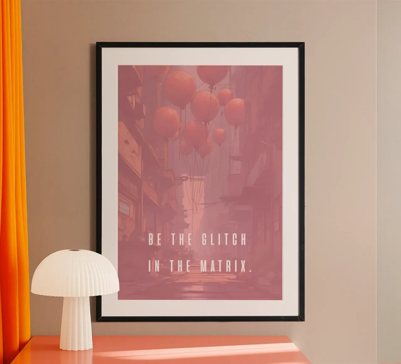 BE THE GLITCH IN THE MATRIX poster da Einfach Uebel