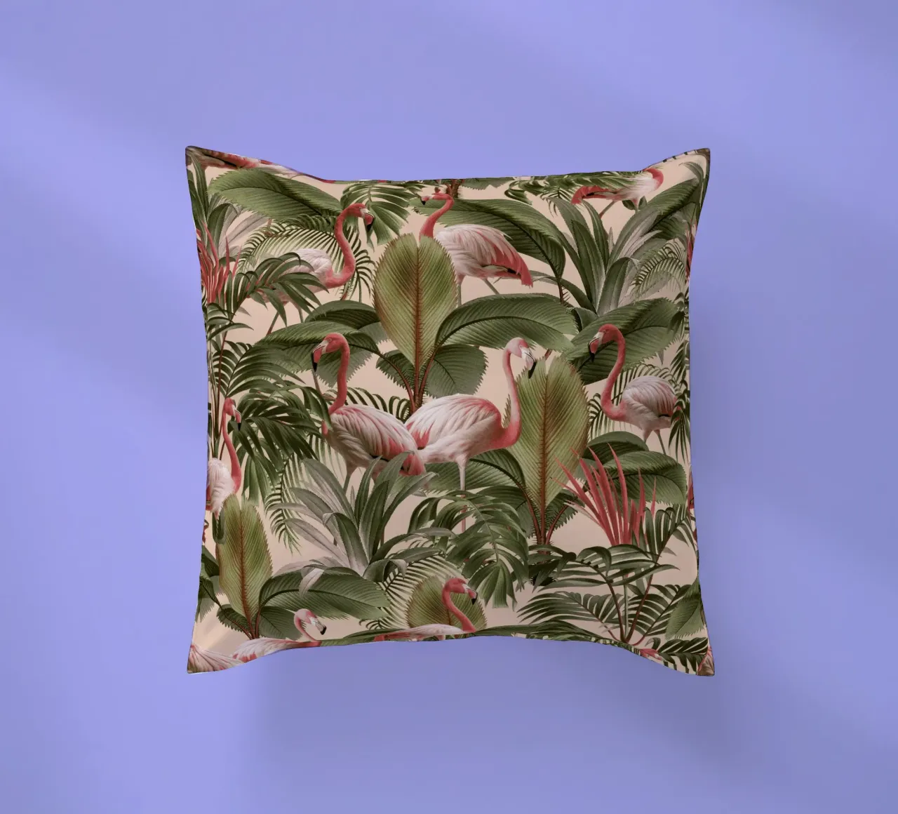 Elegance of Flamingos cuscino da burcukorkmazyurek