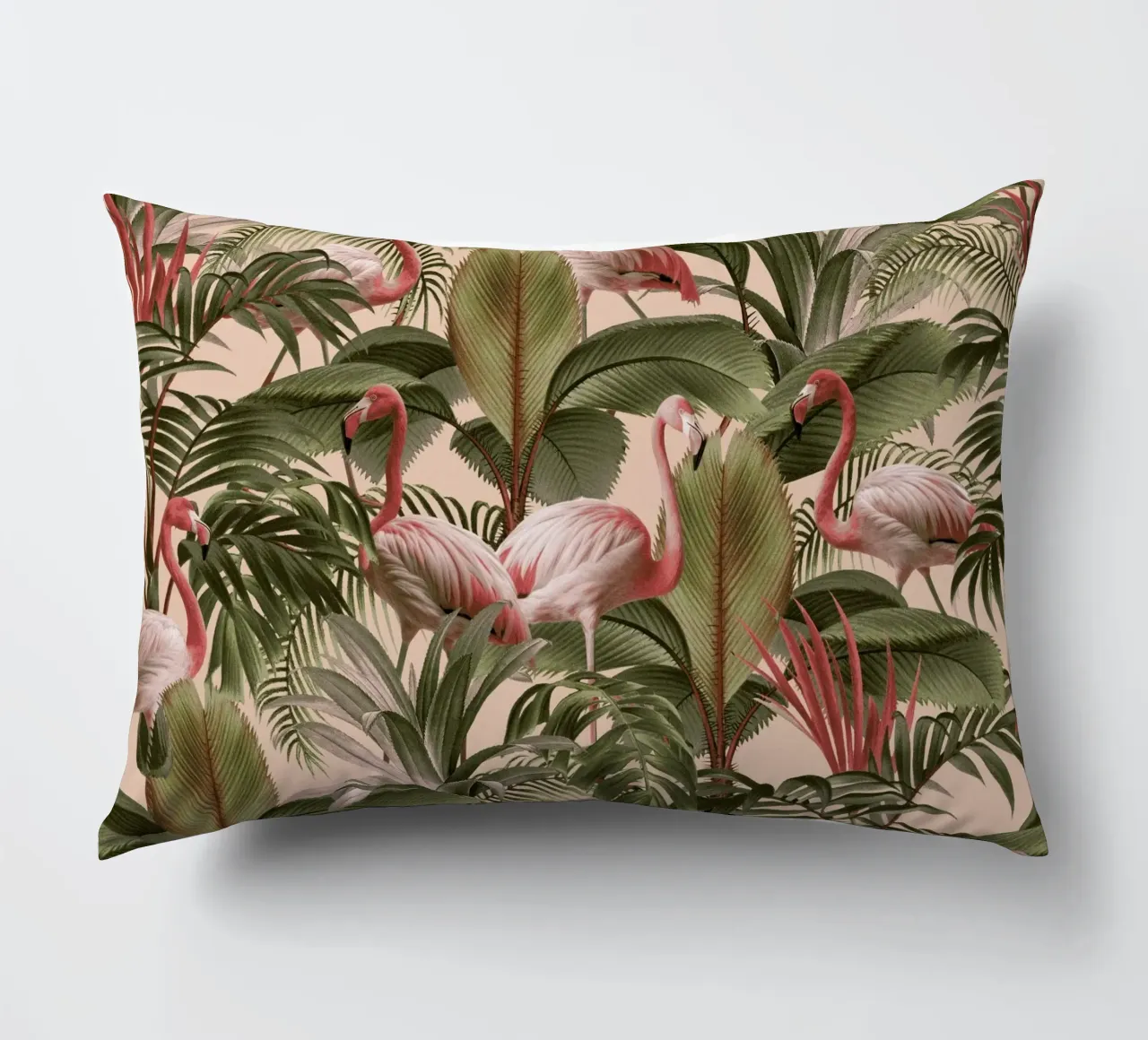Elegance of Flamingos cuscino da burcukorkmazyurek
