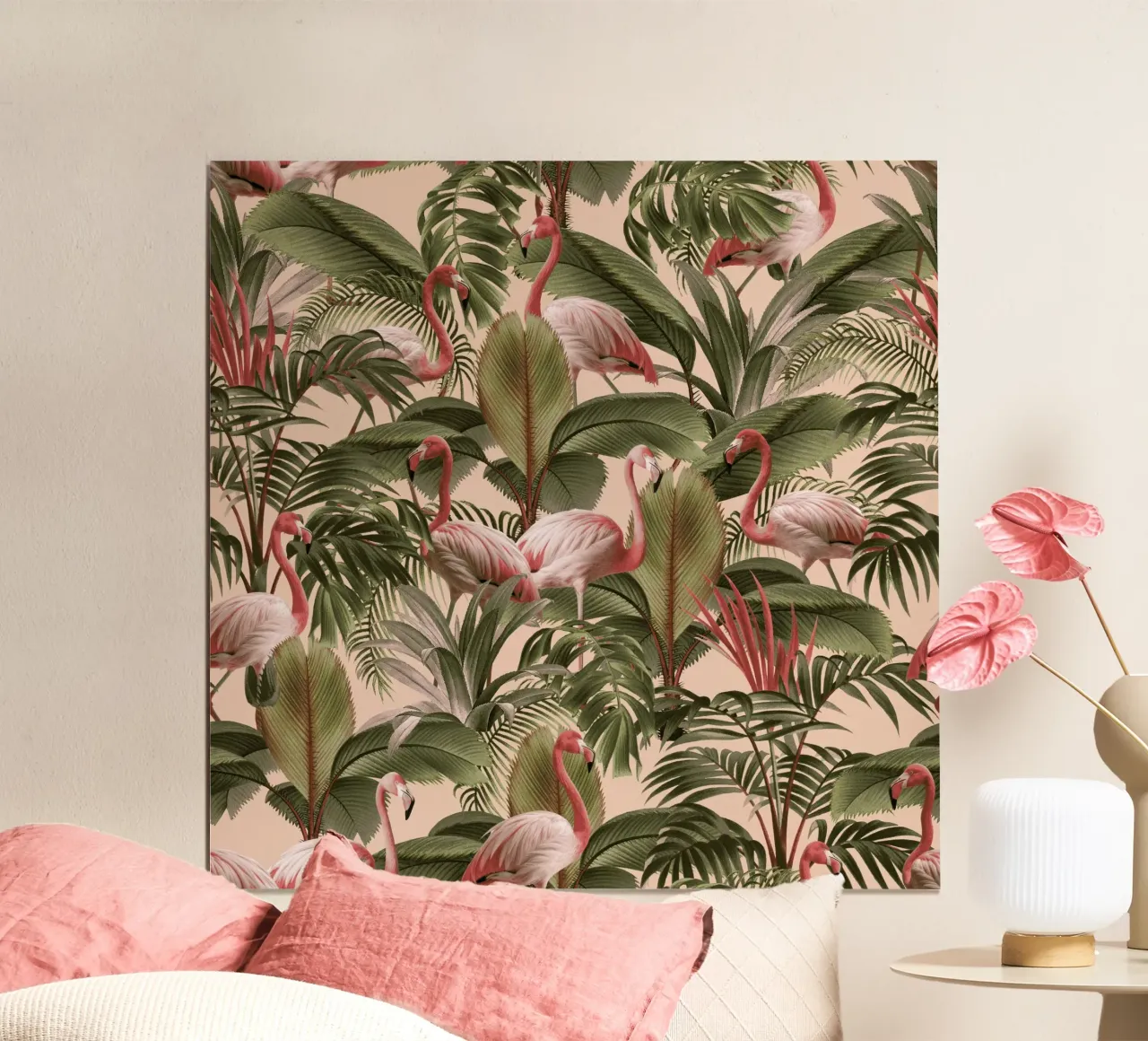 Elegance of Flamingos carta hahnemühle da burcukorkmazyurek