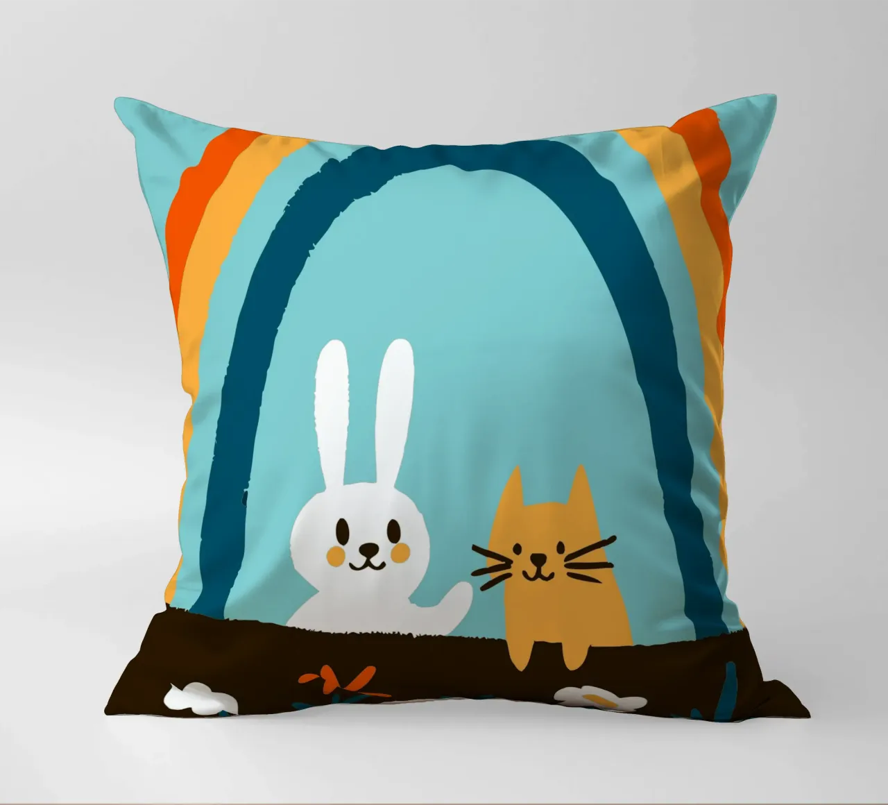 Conigli e gatti cuscino da TRENDY POSTER SHOP