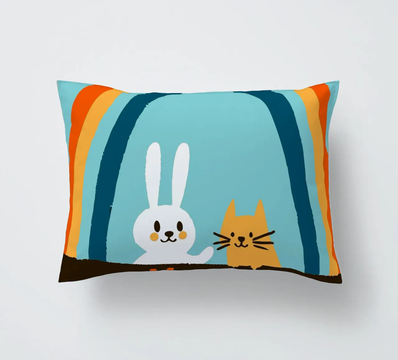 Conigli e gatti cuscino da TRENDY POSTER SHOP