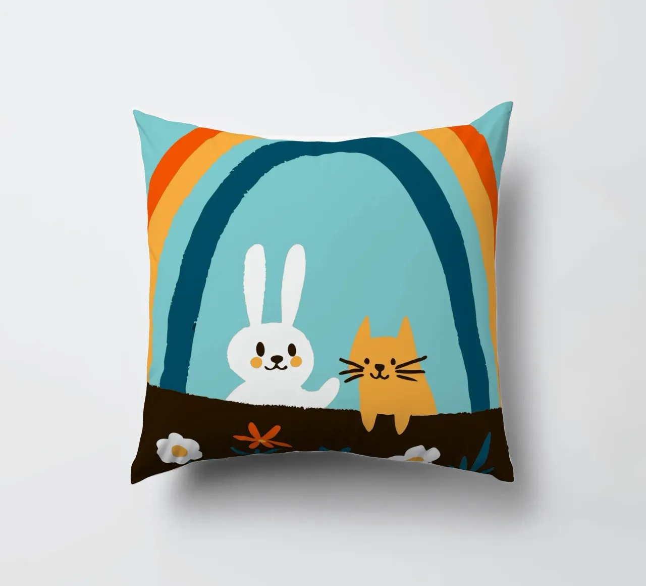 Conigli e gatti cuscino da TRENDY POSTER SHOP