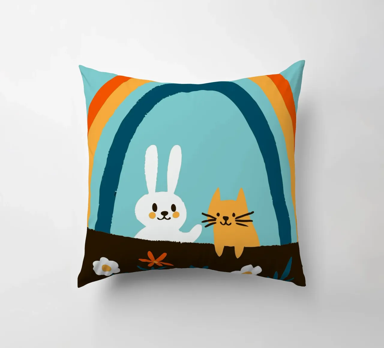Conigli e gatti cuscino da TRENDY POSTER SHOP