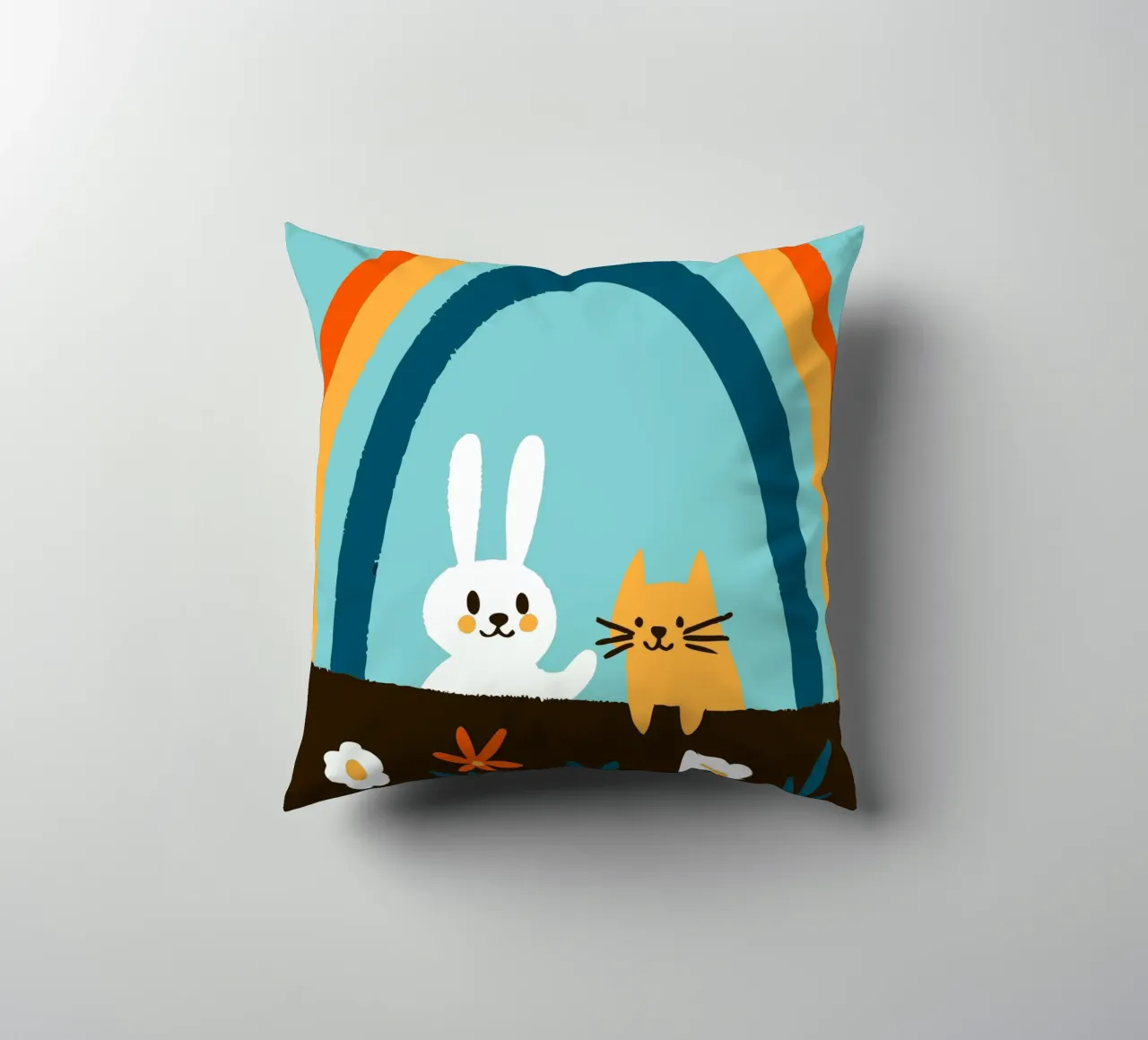 Conigli e gatti cuscino da TRENDY POSTER SHOP
