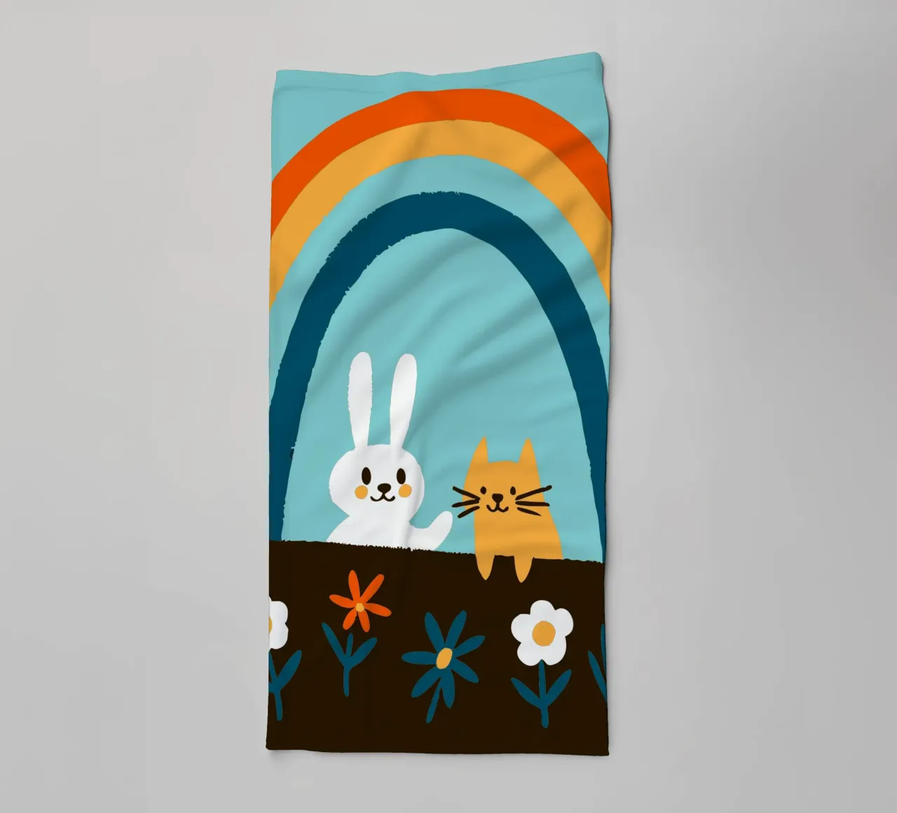 Conigli e gatti asciugamano da bagno da TRENDY POSTER SHOP