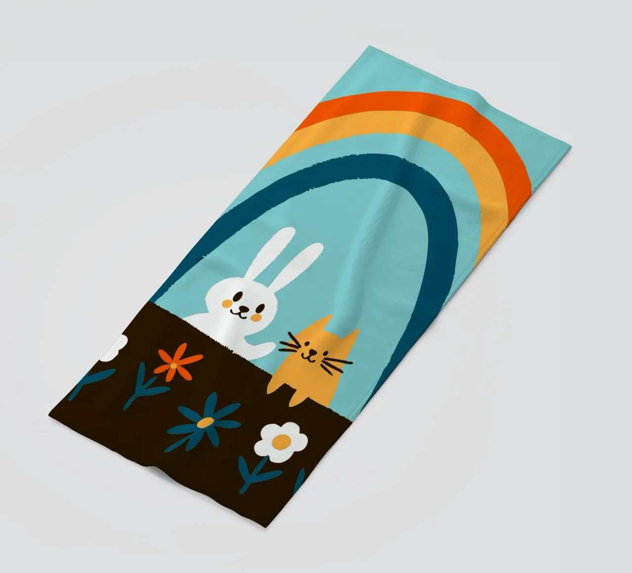Conigli e gatti telo mare da TRENDY POSTER SHOP