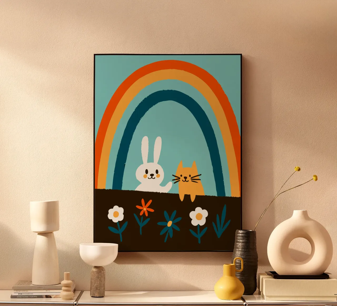 Conigli e gatti plexiglass da TRENDY POSTER SHOP