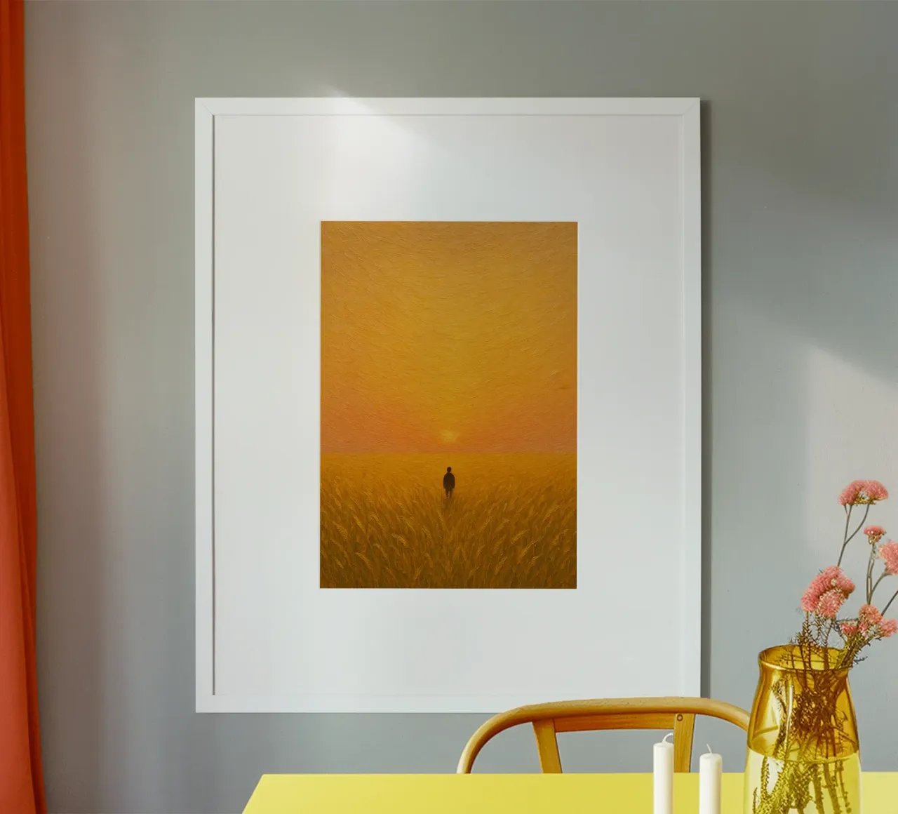 Solitude at Dawn’s Harvest poster da Mosaic Dialogue