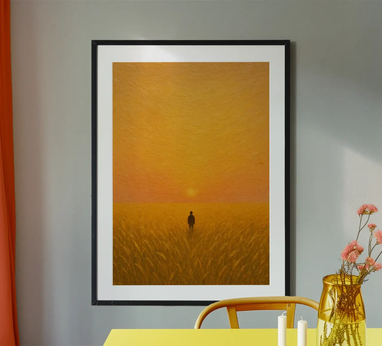 Solitude at Dawn’s Harvest poster da Mosaic Dialogue
