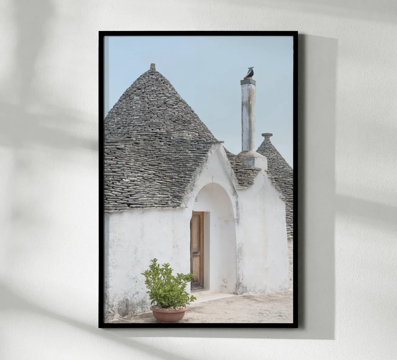 Potted plant and a trullo in Alberobello carta hahnemühle da photolovers