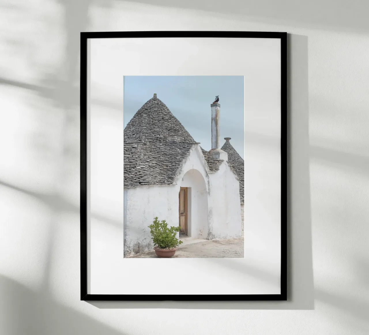 Potted plant and a trullo in Alberobello carta hahnemühle da photolovers