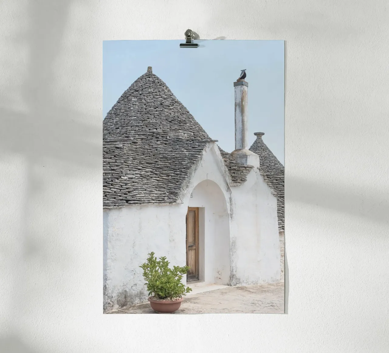 Potted plant and a trullo in Alberobello carta hahnemühle da photolovers