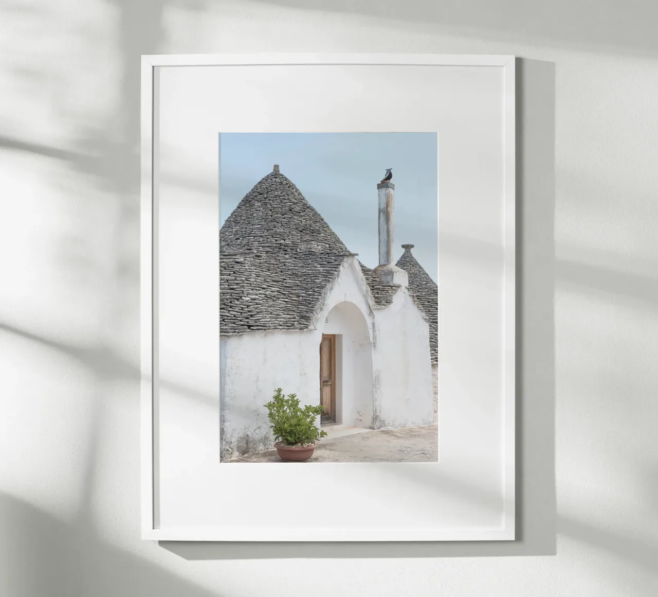 Potted plant and a trullo in Alberobello carta hahnemühle da photolovers