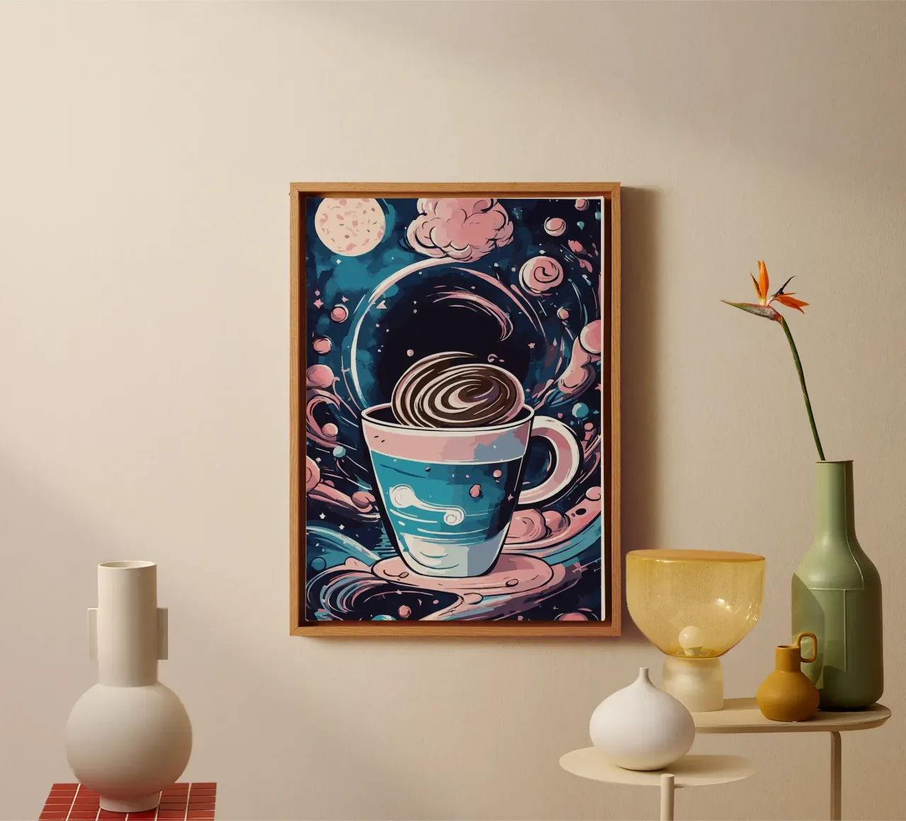 tazza da caffè tela con Cornice a cassetta da Kevin Walters