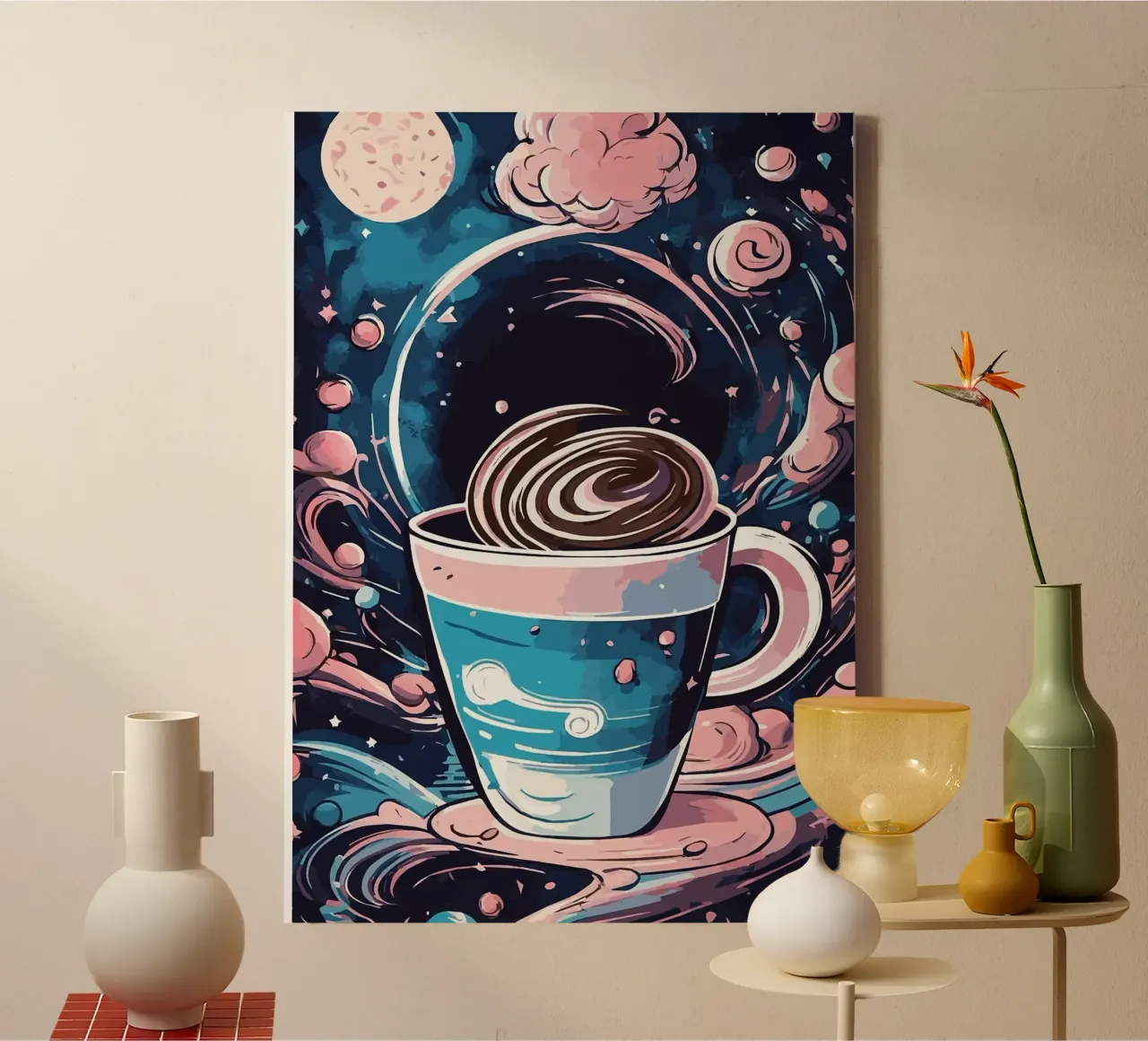 tazza da caffè tela con Cornice a cassetta da Kevin Walters