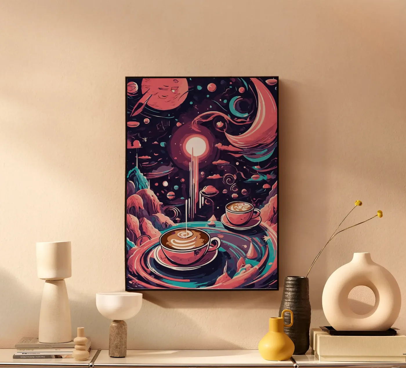 coffee cups acrylic glass by Kevin Walters