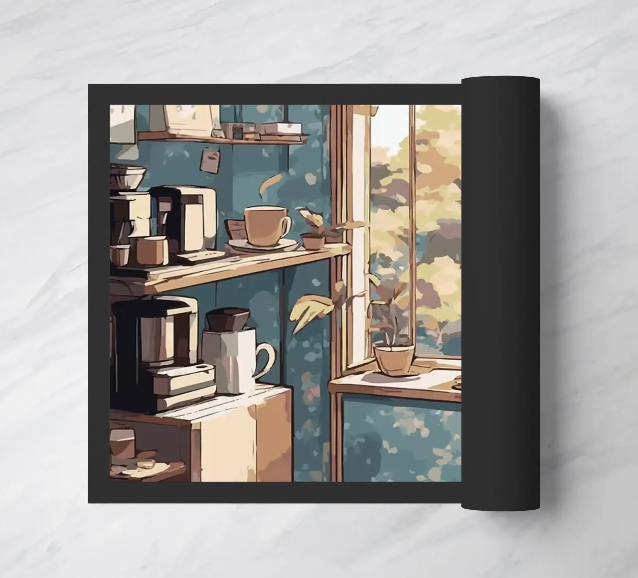 tazas de café felpudo de Kevin Walters