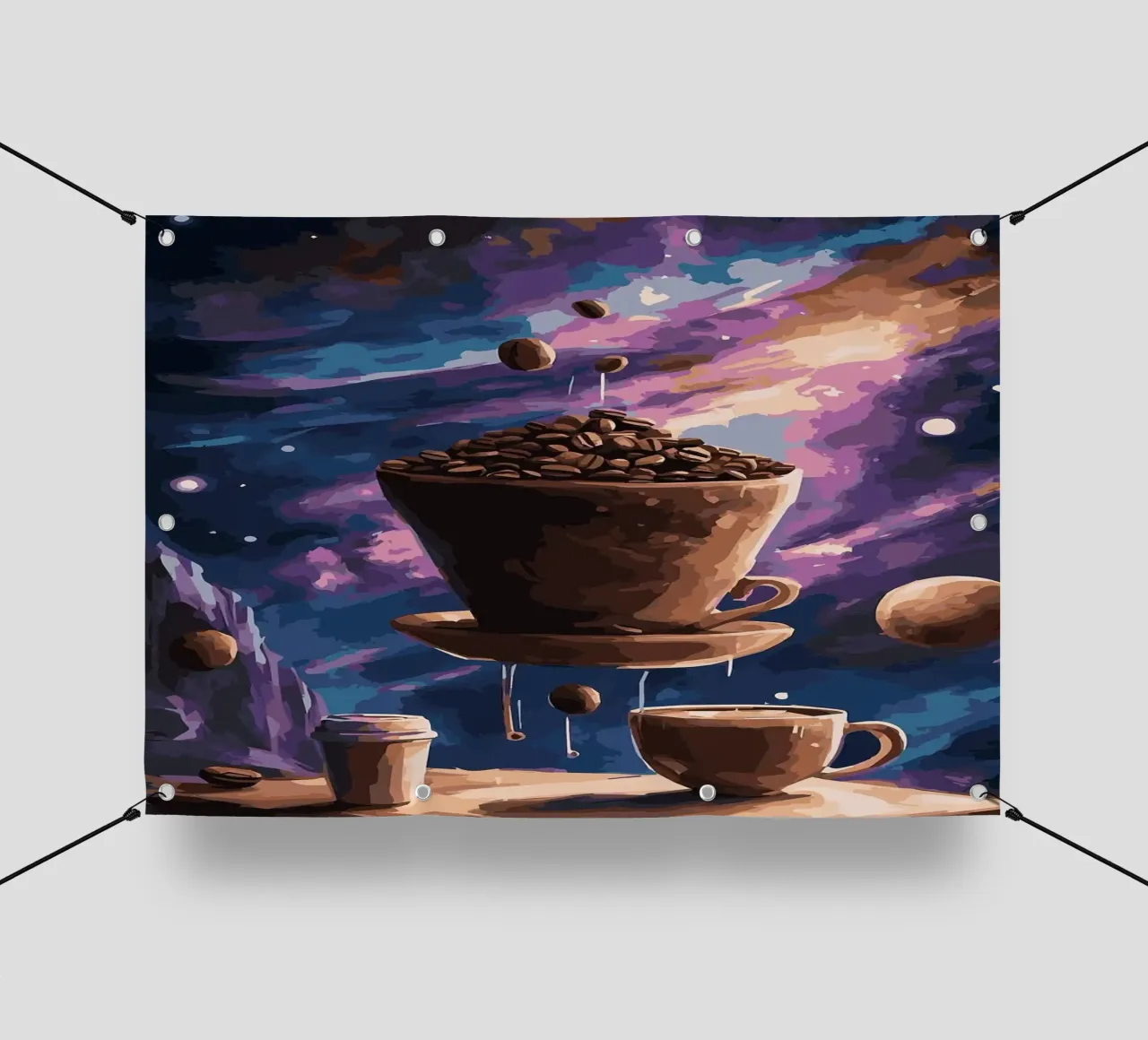 tazza da caffè telo in pvc da Kevin Walters