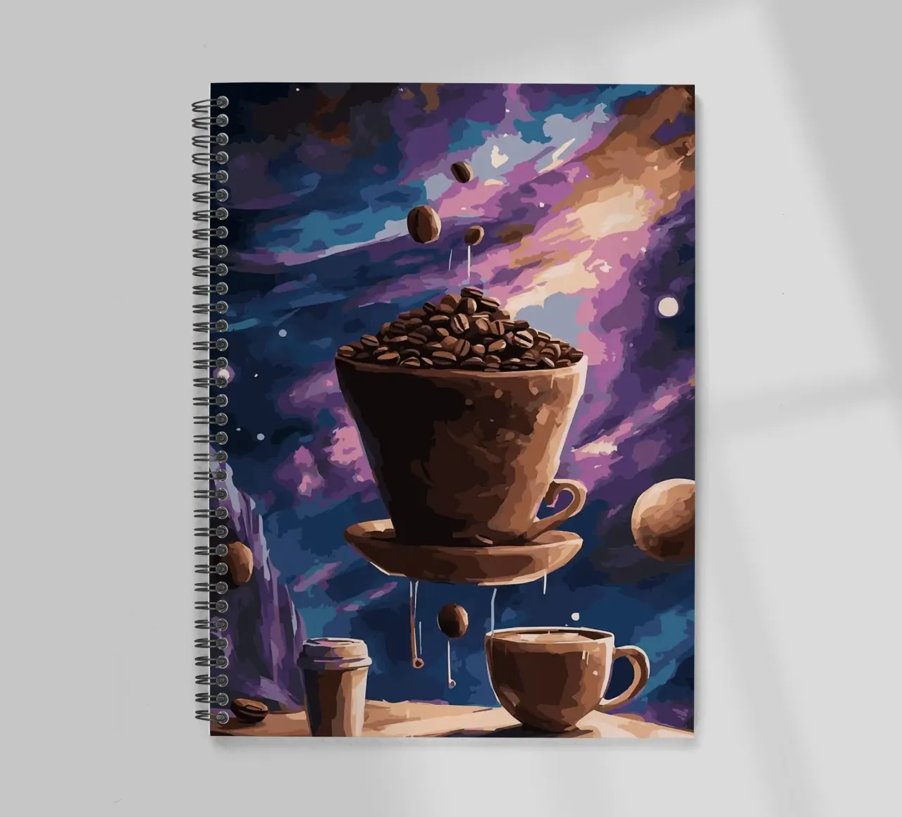 taza de café cuaderno de espiral de Kevin Walters