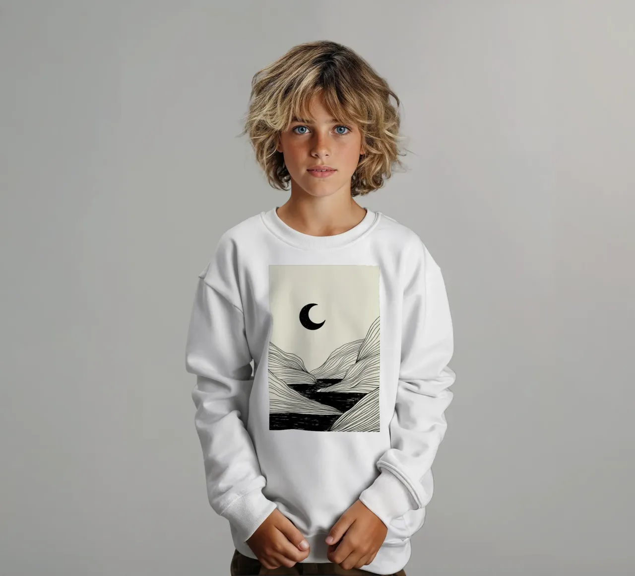 Crescent Moon felpa bambino da Graphite