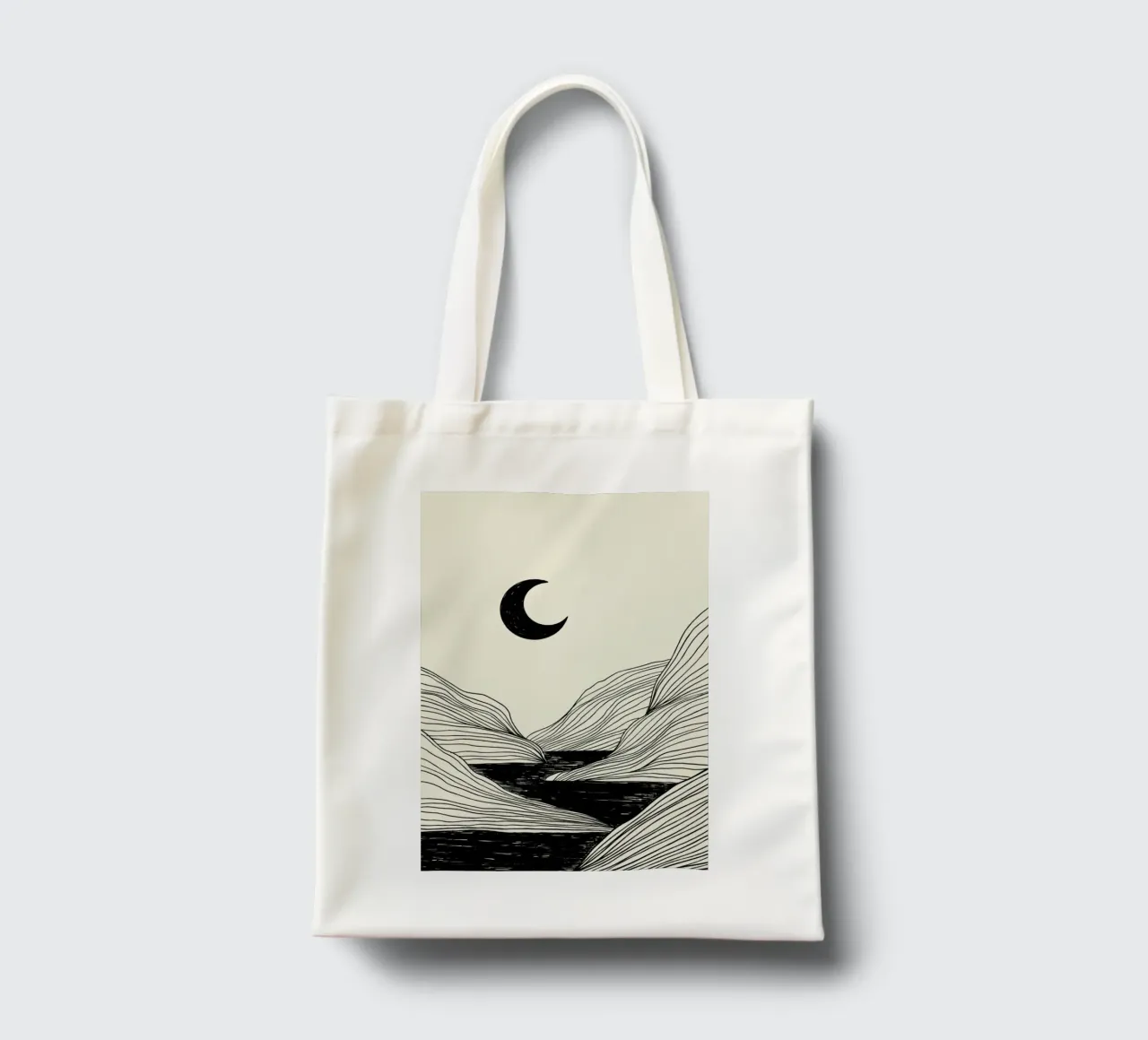 Crescent Moon borsa in juta da Graphite