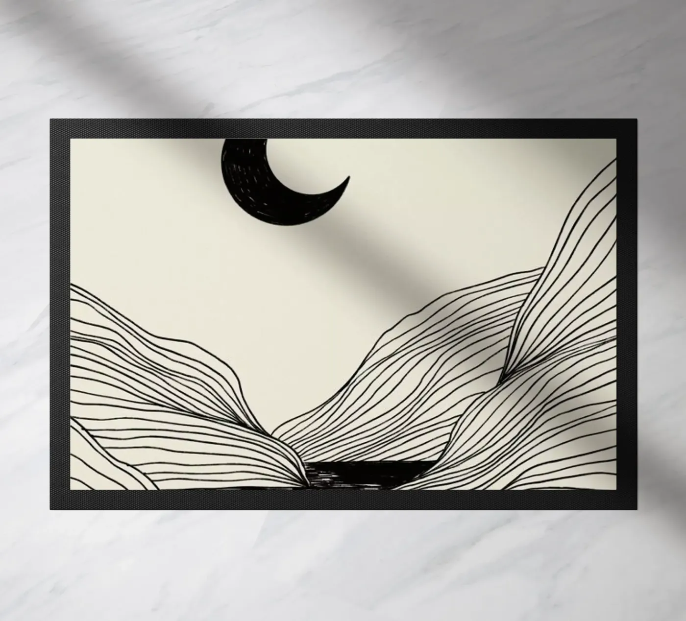 Crescent Moon deurmat van Graphite