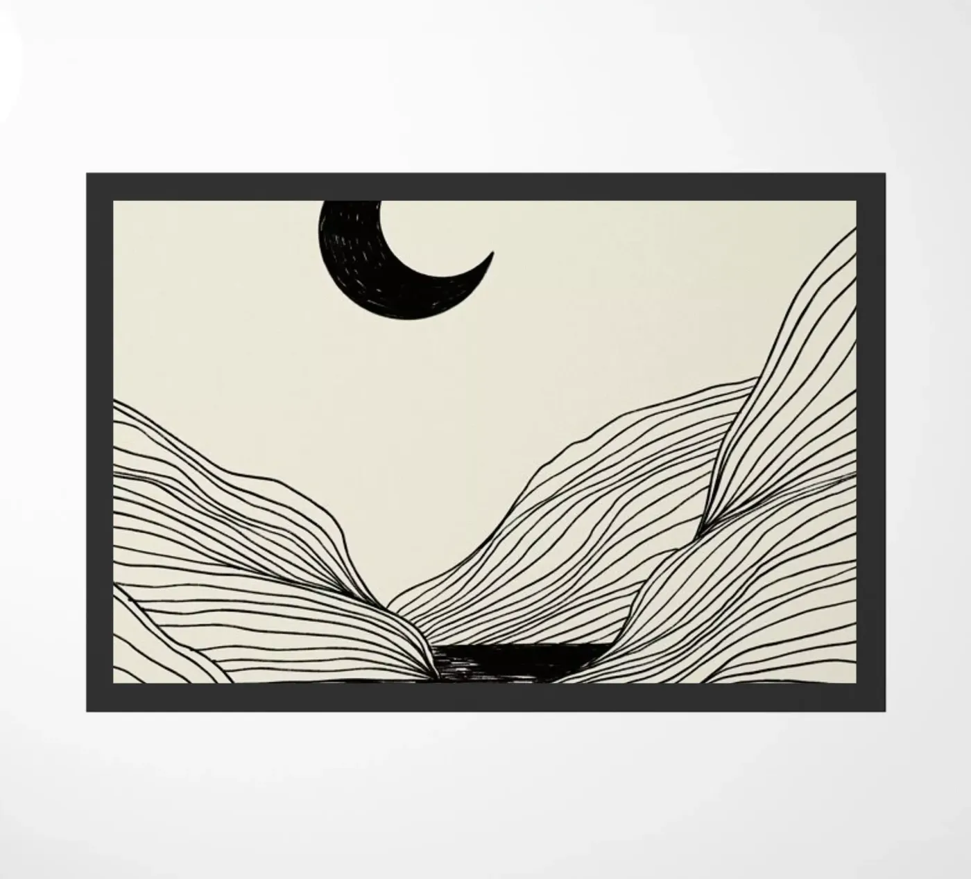 Crescent Moon deurmat van Graphite