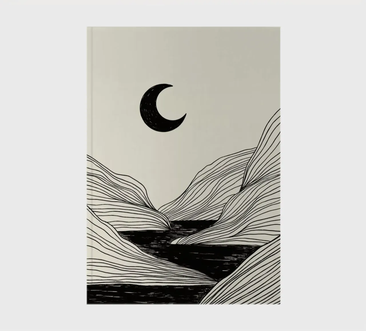 Crescent Moon notebook by Graphite