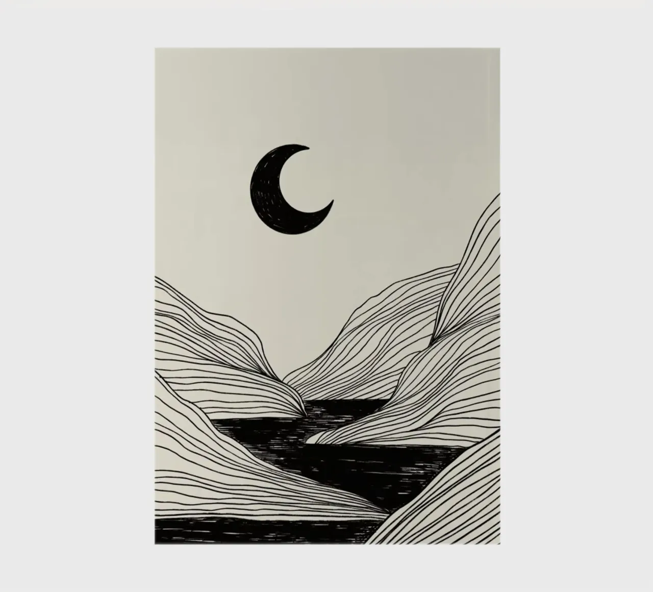 Crescent Moon notebook by Graphite