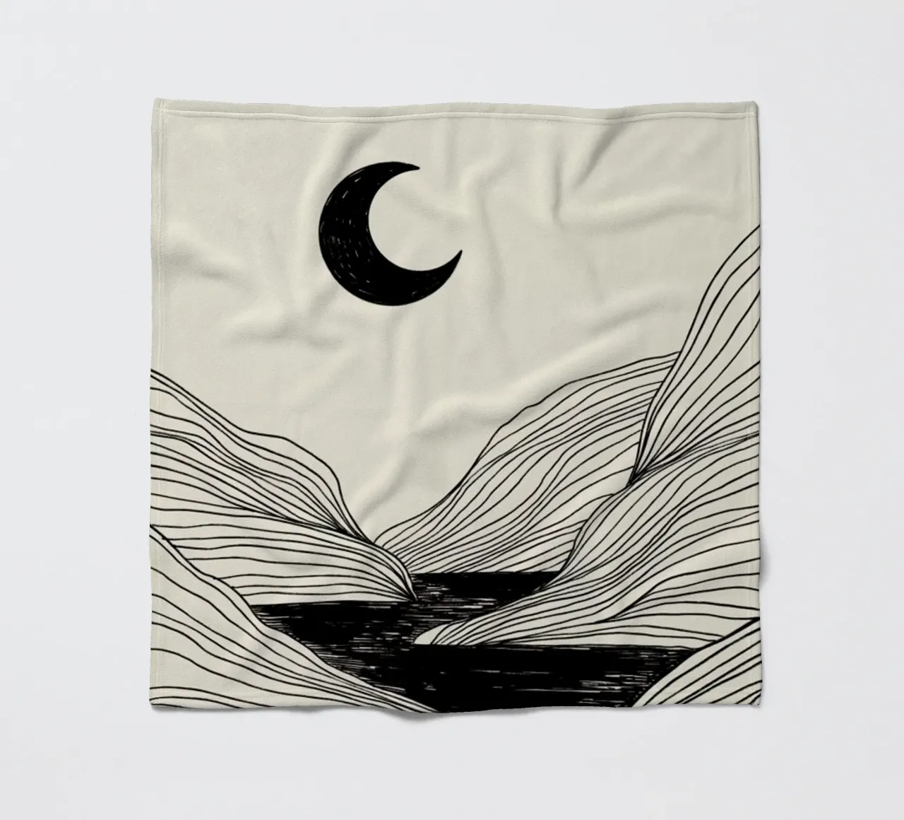 Crescent Moon coperta in pile da Graphite