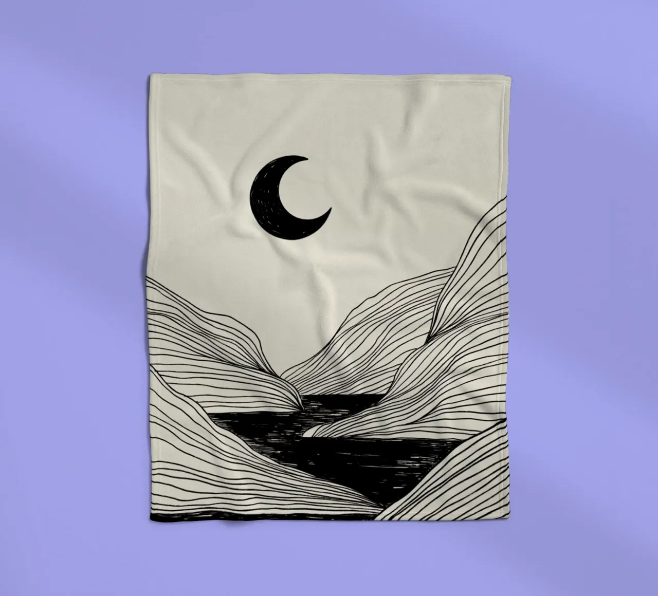 Crescent Moon coperta in pile da Graphite