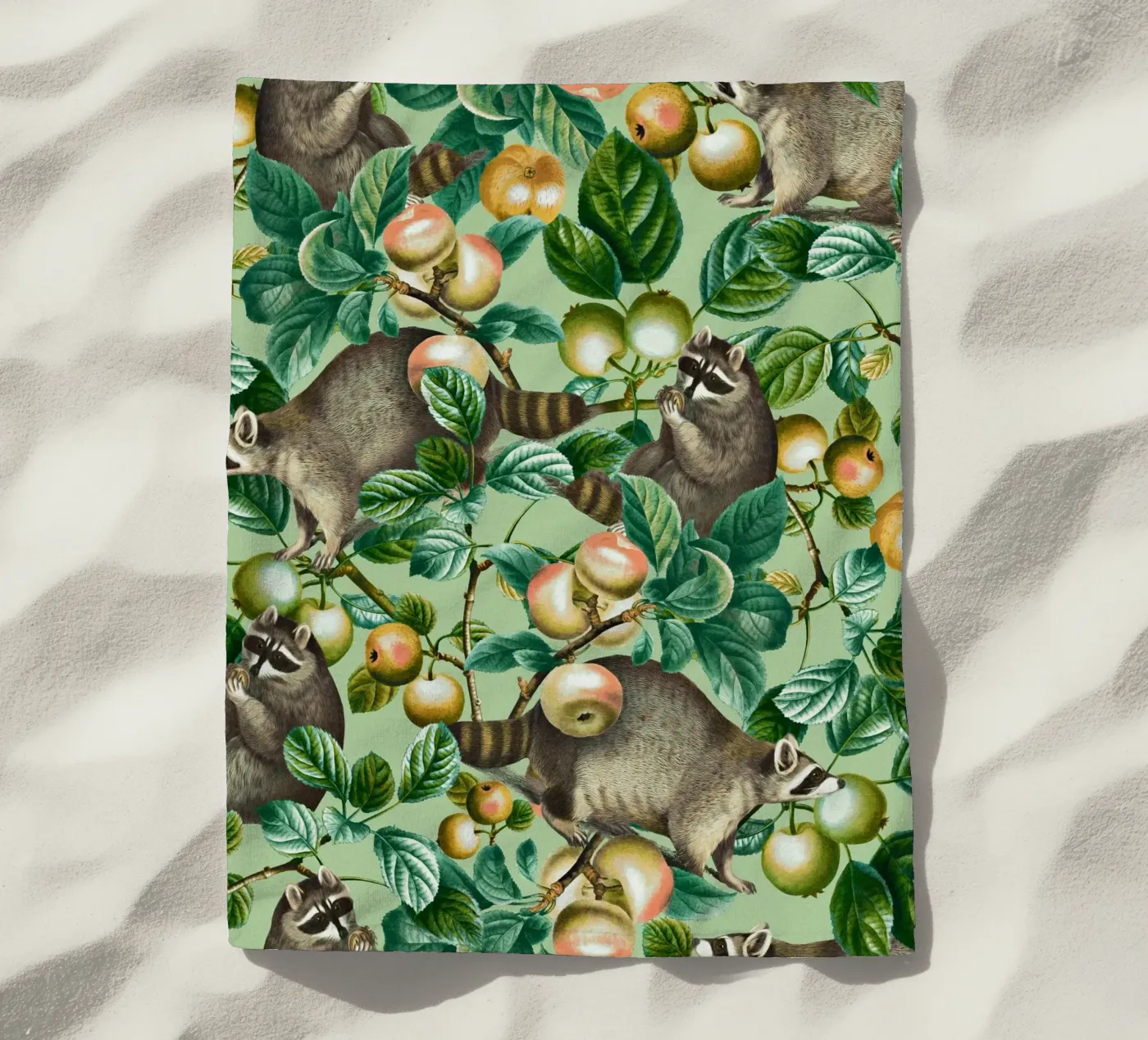 PROCIONE E FRUTTA telo mare da burcukorkmazyurek