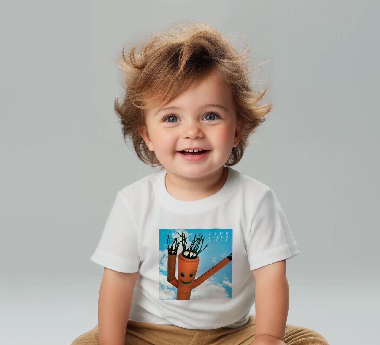 Vivere ridere amare maglietta neonato da ethan Shop