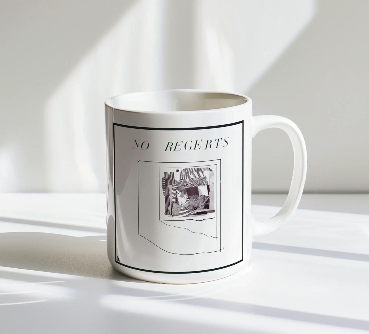 No Regerts tazza in ceramica da ethan Shop
