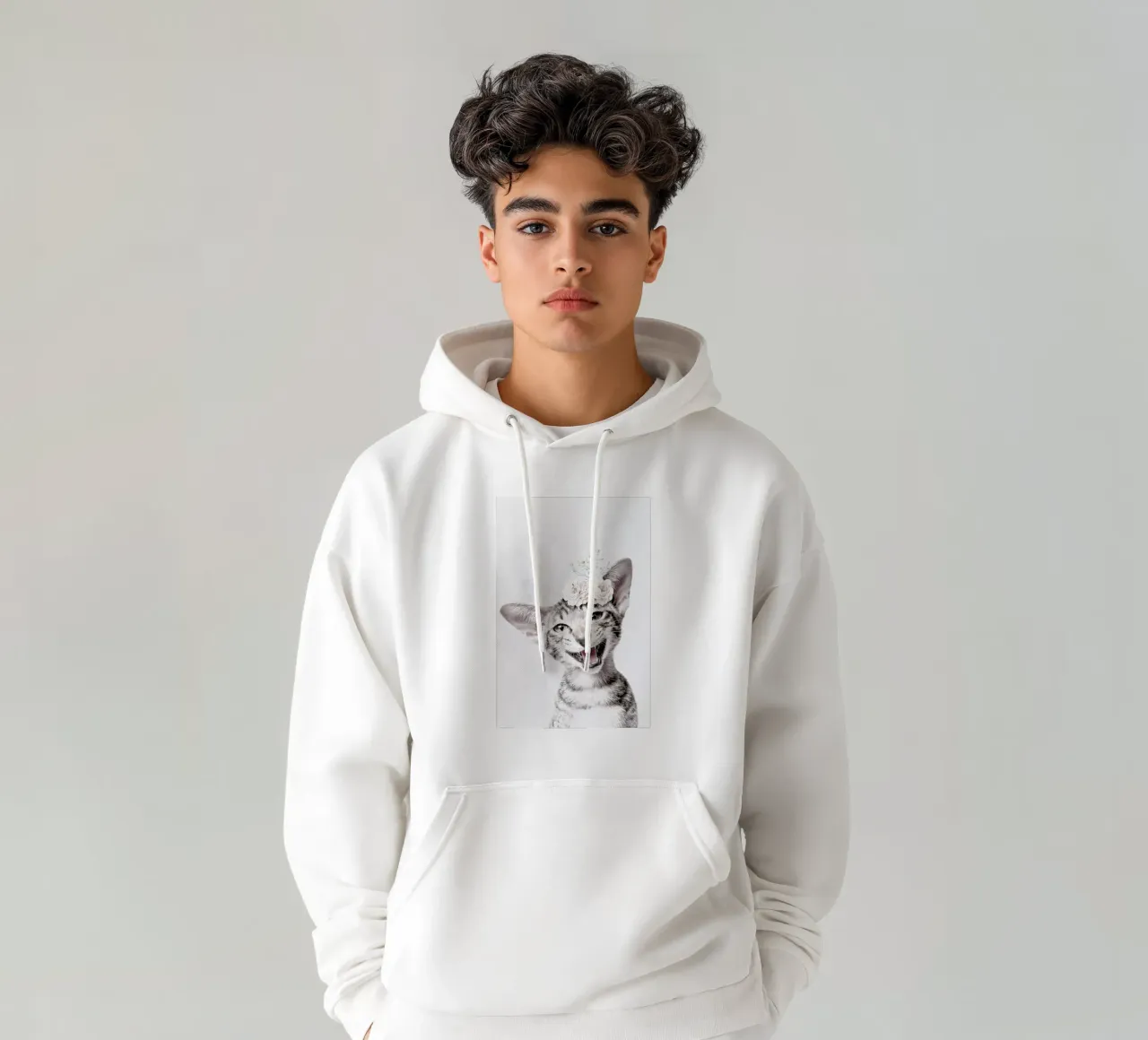 Little Cat felpa con cappuccio da Wouter Rikken