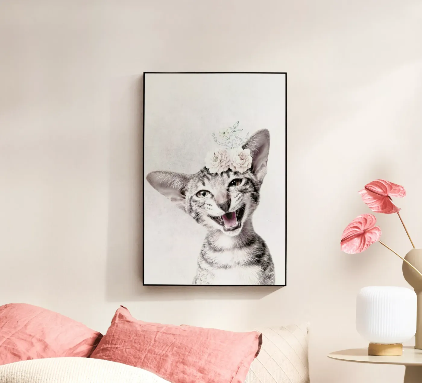 Little Cat acryl van Wouter Rikken