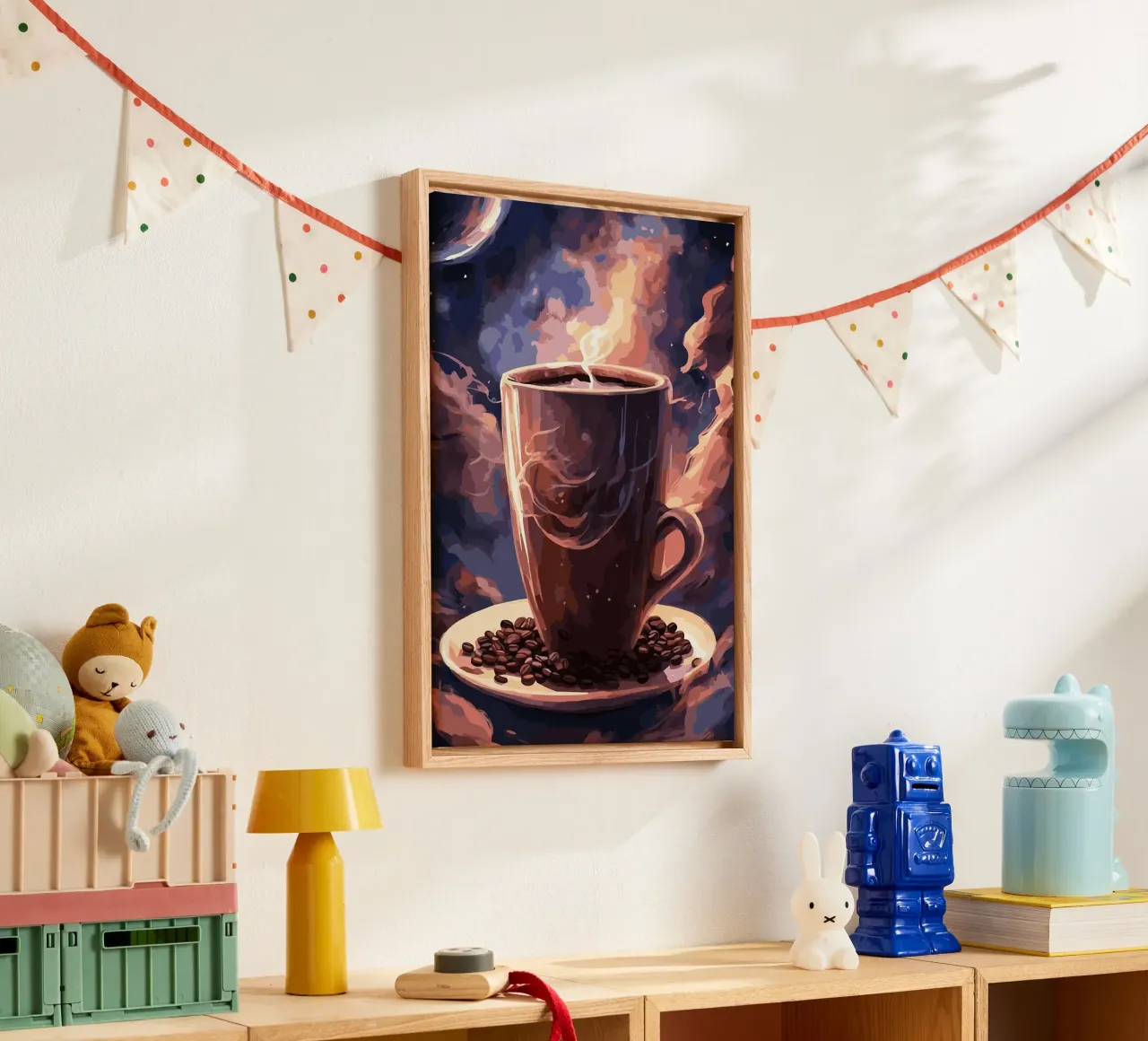 tazza da caffè tela con Cornice a cassetta da Kevin Walters