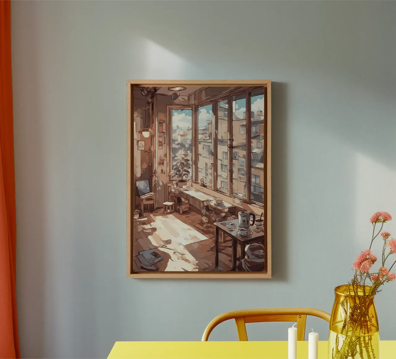 luce solare interna tela da Kevin Walters