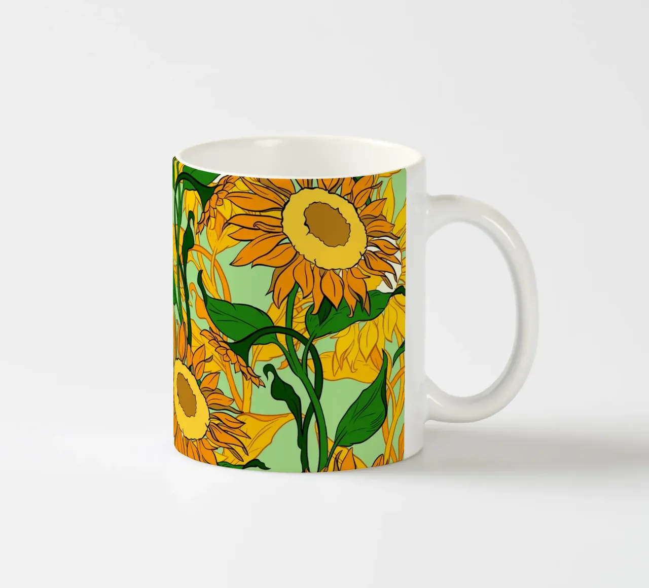 Sunflower Garden tazza in ceramica da burcukorkmazyurek